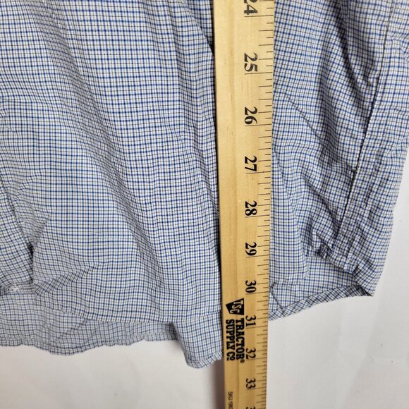 Exofficio Insect Shield Shirt Men's XL Blue Plaid Vented Fishing Hiking Outdoor - Picture 8 of 11
